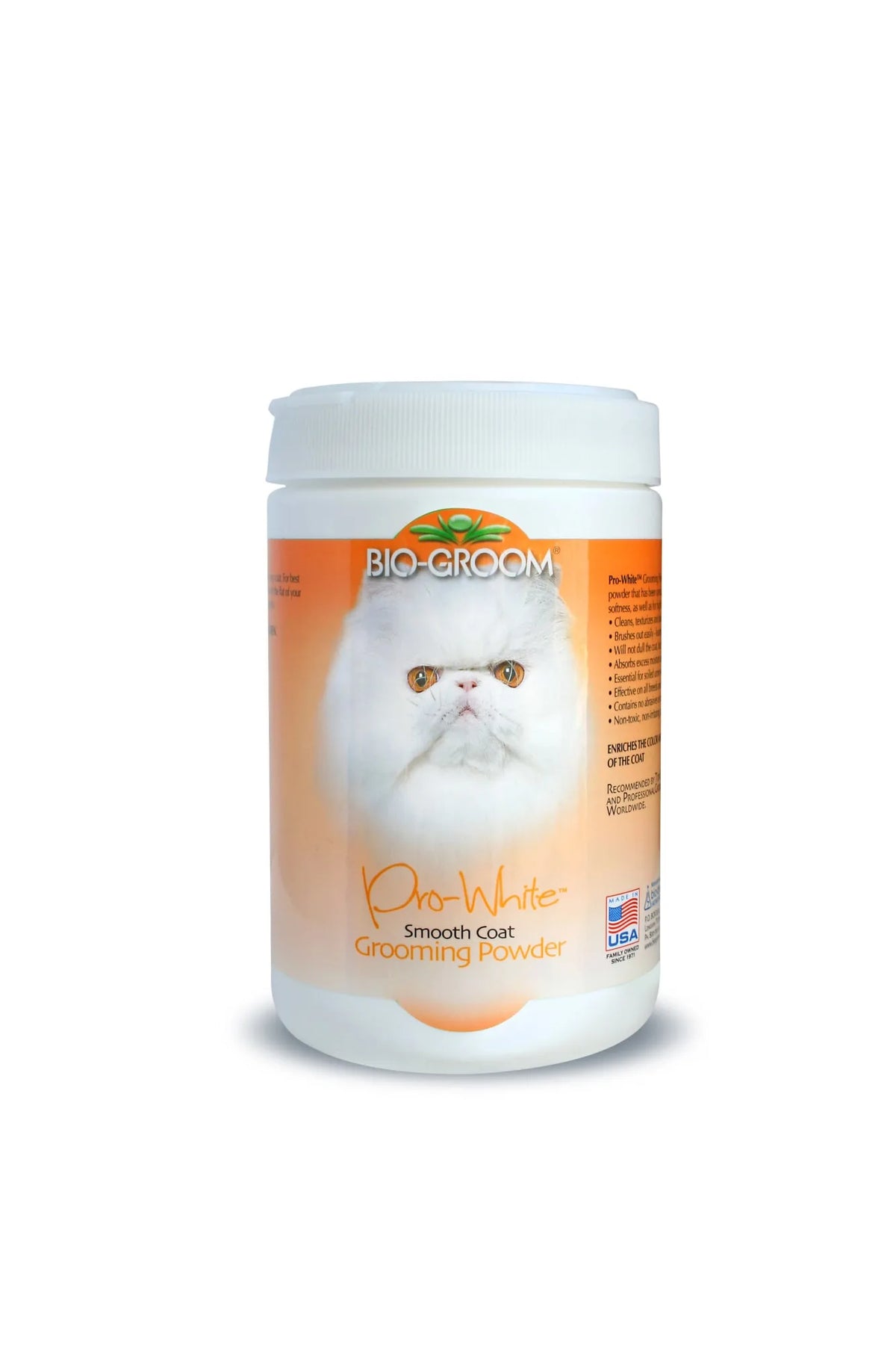 Bio-Groom Pro-White Smooth Coat pehmeäturkkiselle hoitojauhe 170 g