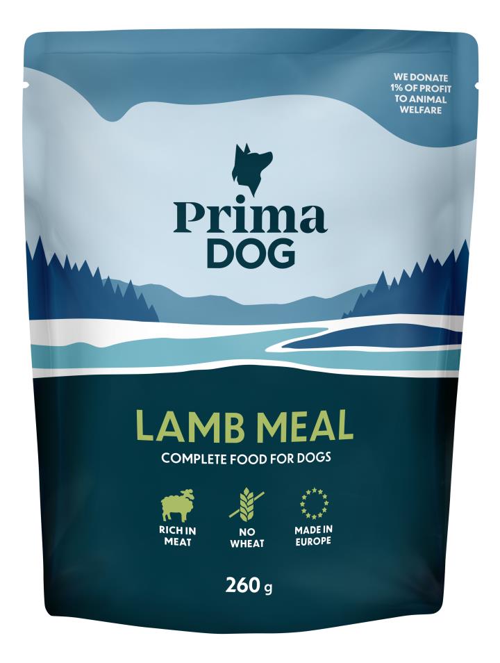 PrimaDog Lammas-ateria 12 x 260 g