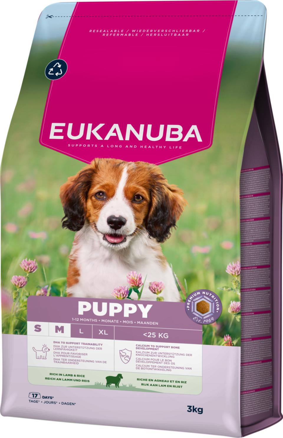 Eukanuba Puppy Small/Medium Lamb & Rice koiran kuivaruoka