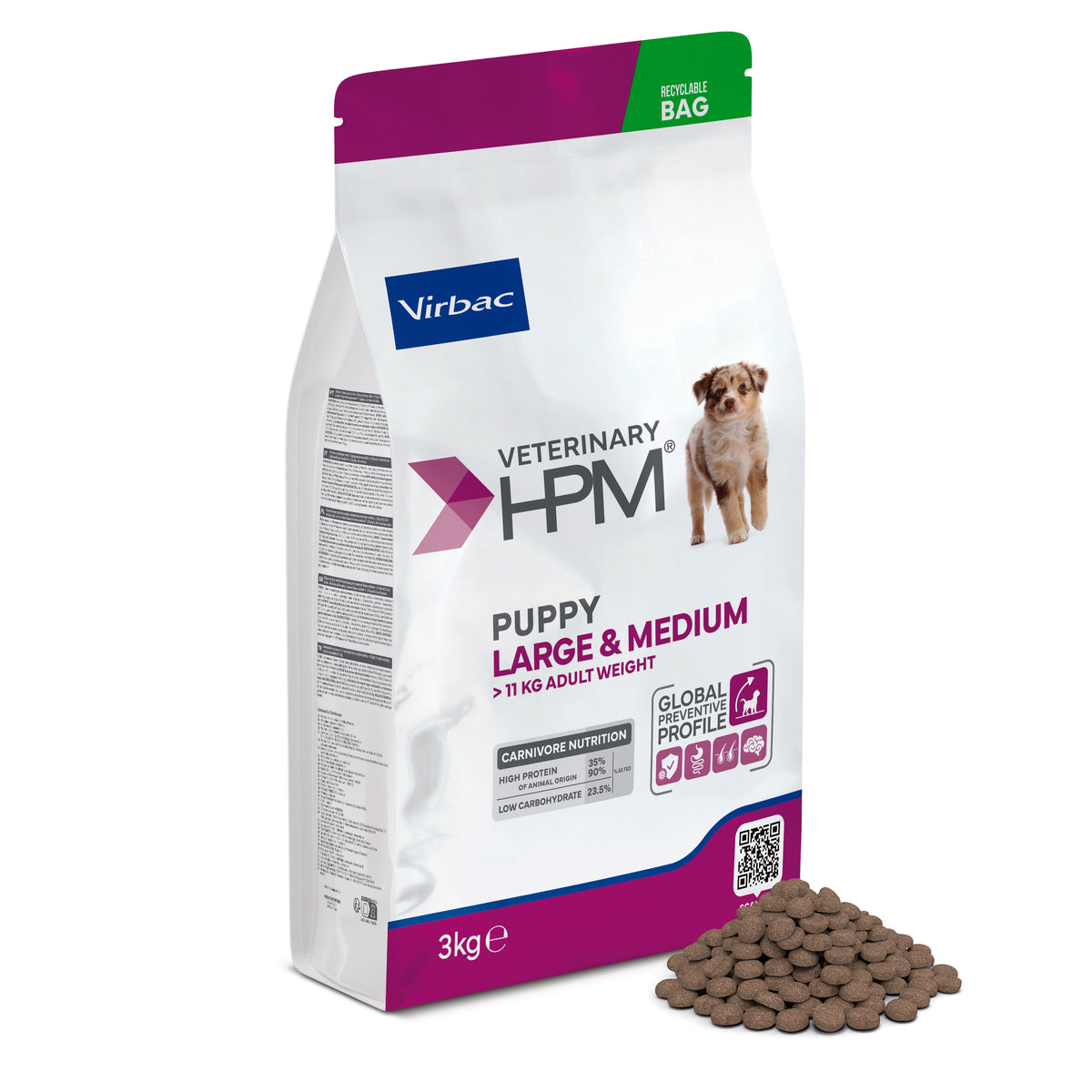 Virbac Veterinary HPM Puppy Large & Medium Dog 3 kg