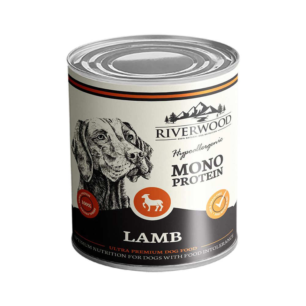 Riverwood Monoprotein Lamb säilykepurkki koiralle 400 g