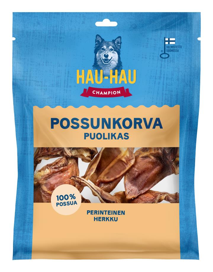 Hau-Hau Champion Kuivattu possunkorva puolikas 240 g