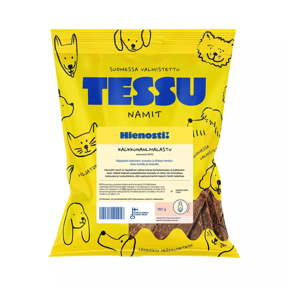 Tessu Hienosti! Kalkkunanlihalastu 180 g