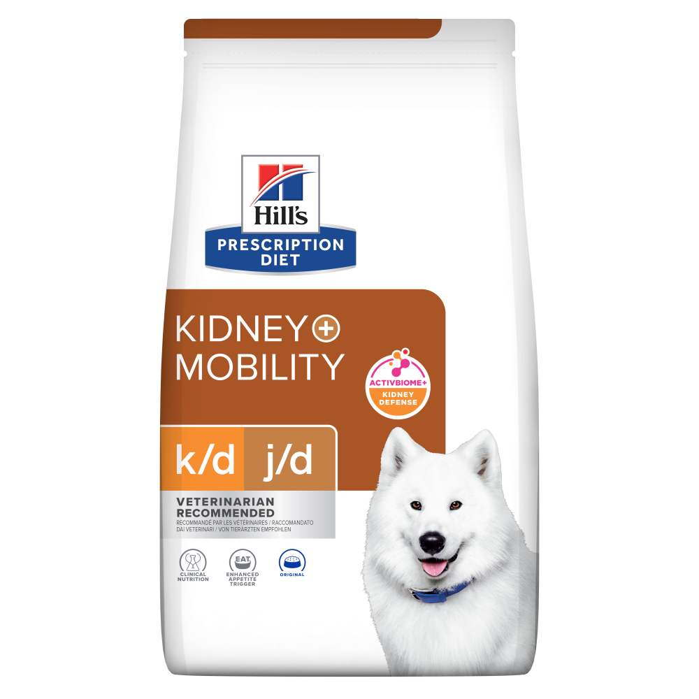 Hill's k/d + j/d Kidney & Mobility koiralle 12 kg