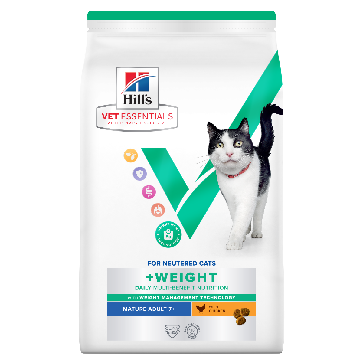 Hill's Vet Essentials Multi-Benefit + Weight Mature Adult 7+ with Chicken kissalle 1,5 kg