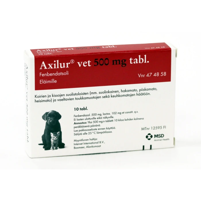 Axilur 500 mg 10 fol vet tabl