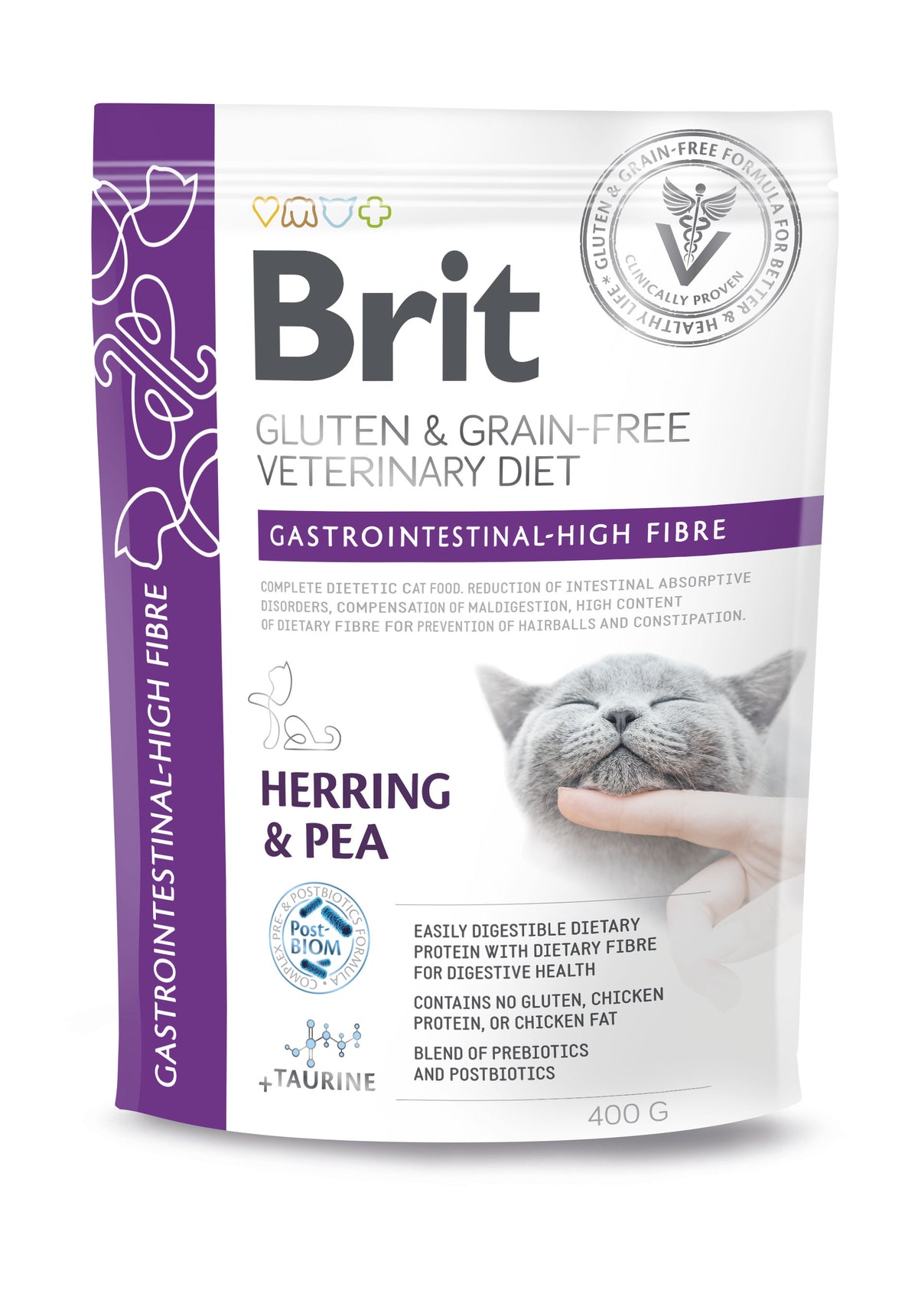 Brit GF Vet Diet Cat Gastrointest High Fibre kissalle