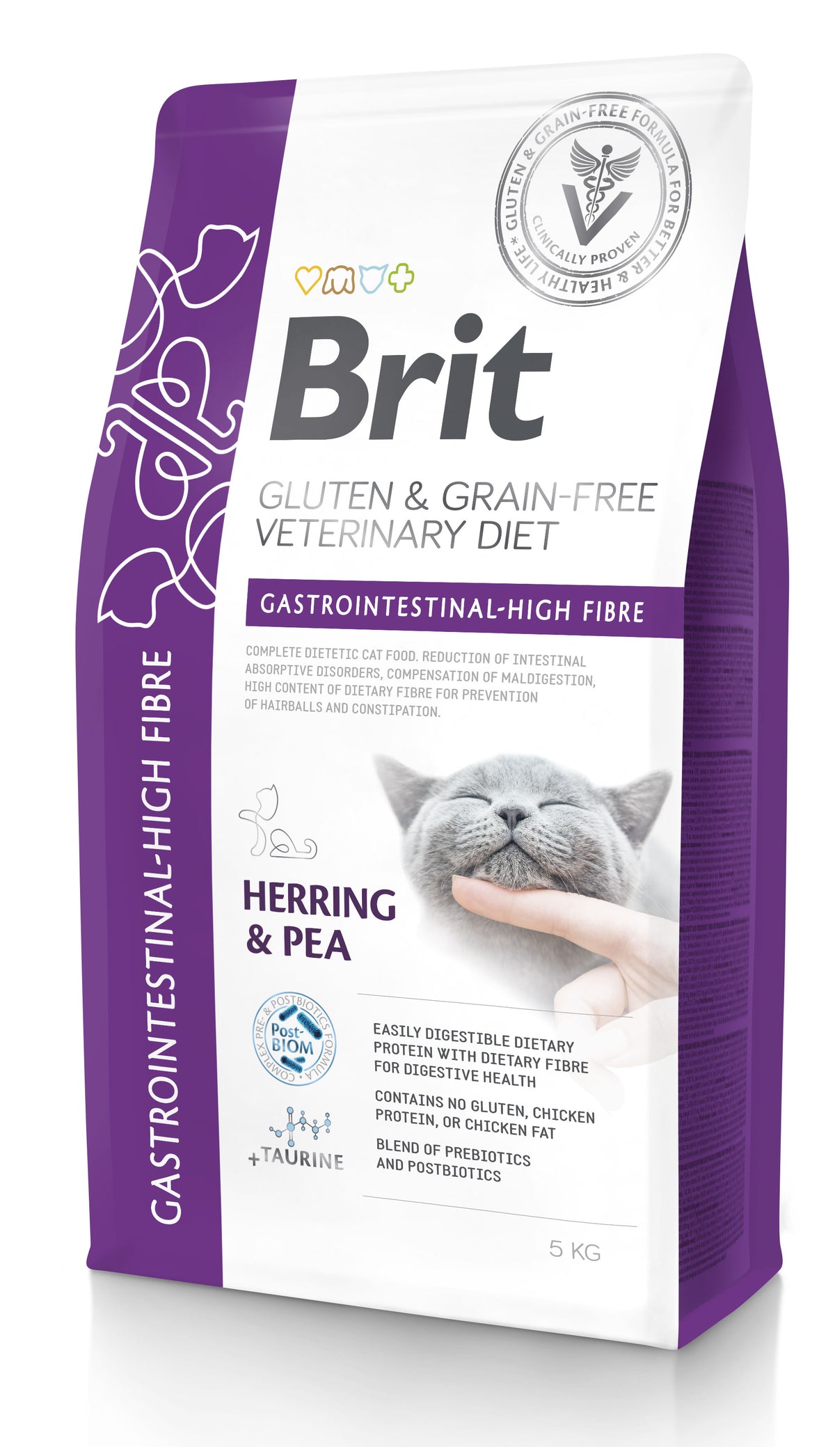 Brit GF Vet Diet Cat Gastrointest High Fibre kissalle