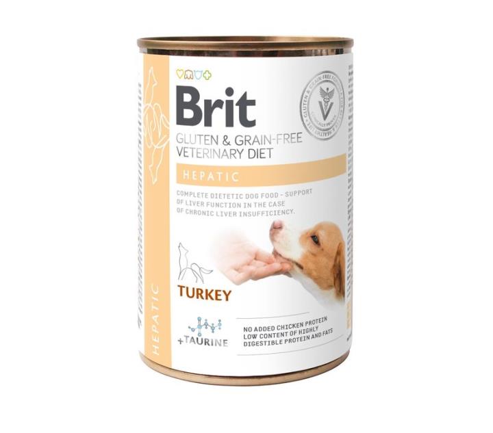Brit Veterinary Diet Hepatic Turkey koiralle 6 x 400 g