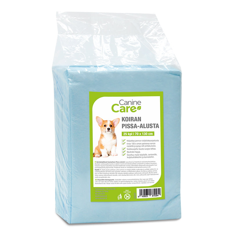 CanineCare koiran pissa-alusta 70 x 130 cm 25 kpl