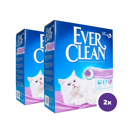 Ever Clean Lavender kissanhiekka 2 x 10 L TUPLAPAKKAUS