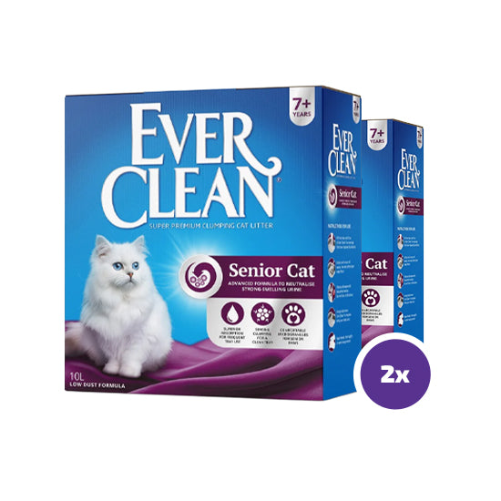 Ever Clean Senior 7+ kissanhiekka 2 x 10 L TUPLAPAKKAUS