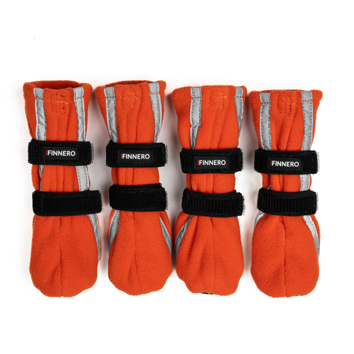 HALLA-heijastavat fleecetossut oranssit 4 kpl pakkaus M