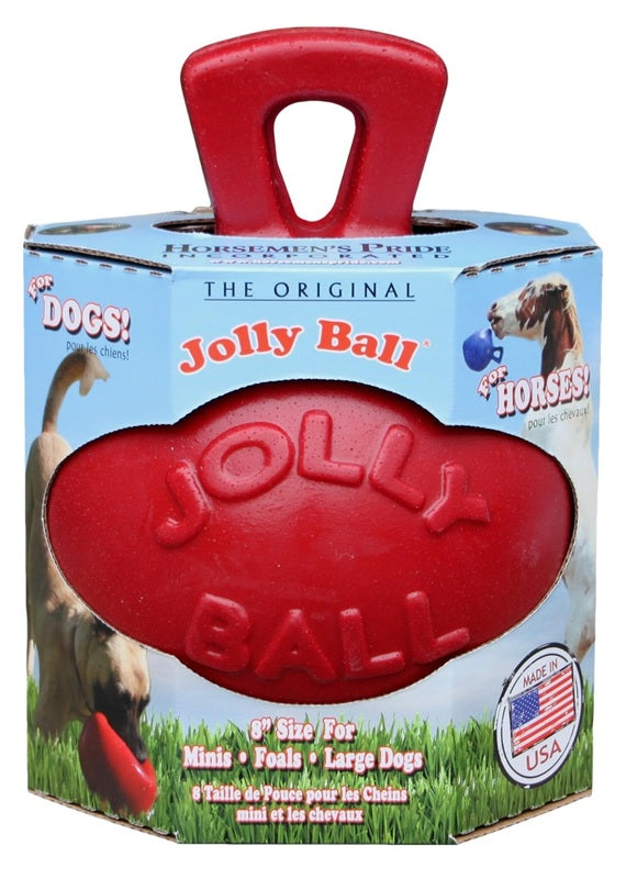Jolly Ball 20 cm punainen leikkipallo hevosille ja koirille