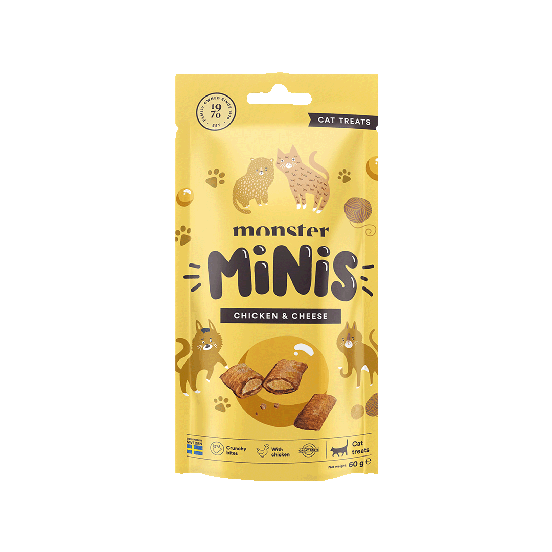 Monster Cat Minis Chicken & Cheese 60 g