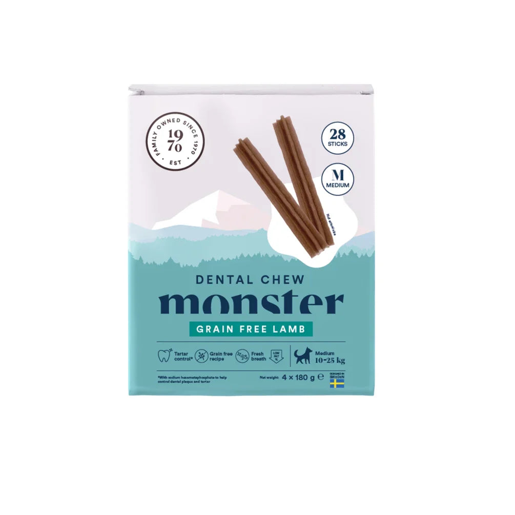 Monster Dental Chew Grain Free Lamb purutikku M koiralle