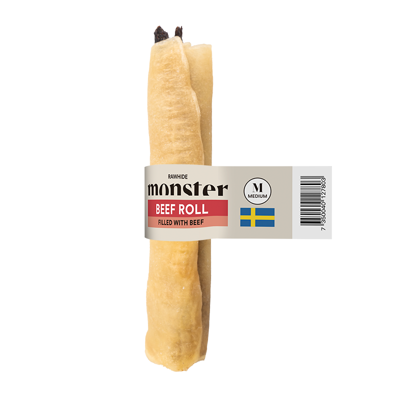 Monster Rawhide Medium Beef Filled Beef Roll 1 kpl
