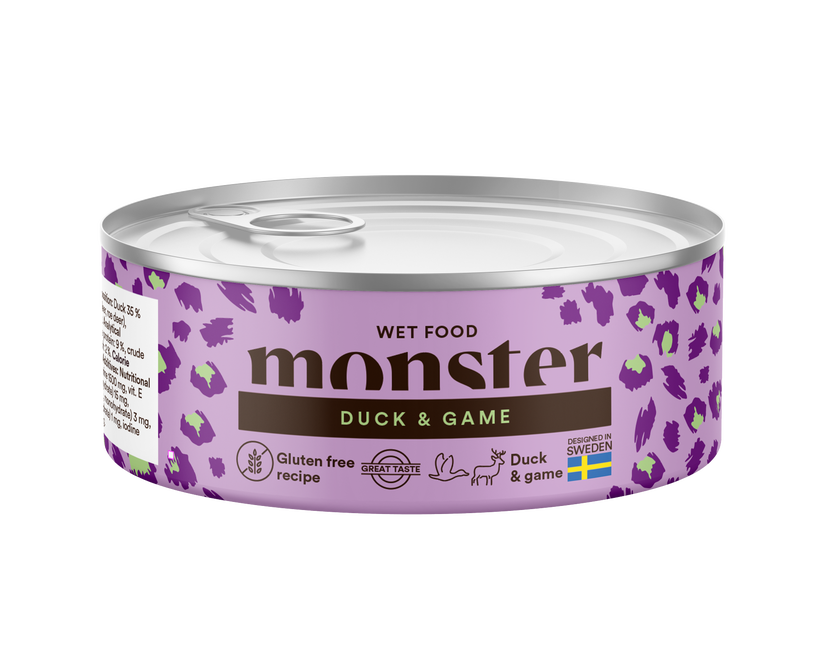 Monster Cat Adult Multi Protein Duck-Game kissalle 12 x 100 g