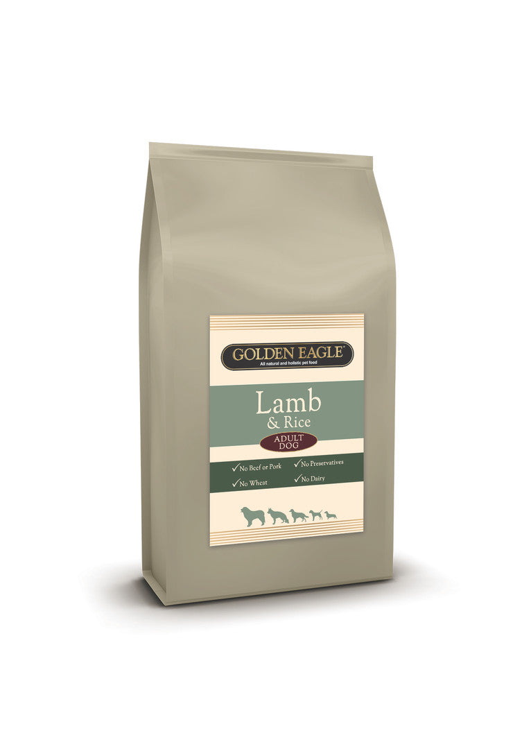 Golden Eagle Naturally Grainfree Hypoallergenic Lammas & Riisi 10 kg