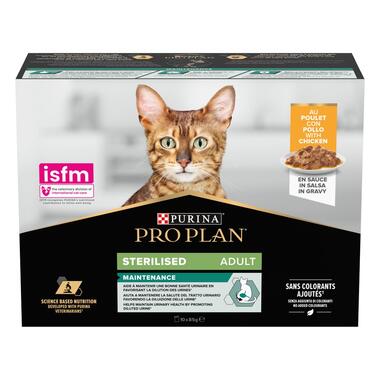 Pro Plan Cat Adult Sterilised Chicken Maintenance 10 x 85 g