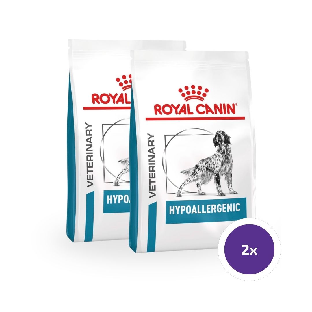 Royal Canin Veterinary Diets Derma Hypoallergenic koiran kuivaruoka 2 x 14 kg TUPLAPAKKAUS
