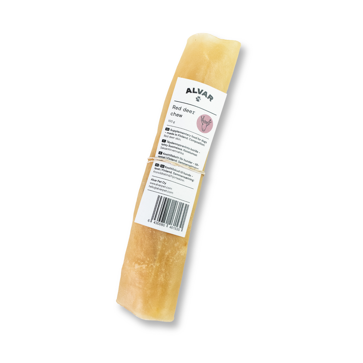 Alvar Pet Red Deer puruluu koirille 100 g 20 cm 5 kpl SÄÄSTÖPAKKAUS
