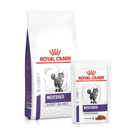 Royal Canin Neutered Satiety Balance kissalle yhdistelmä 1,5 kg + 12 x 85 g