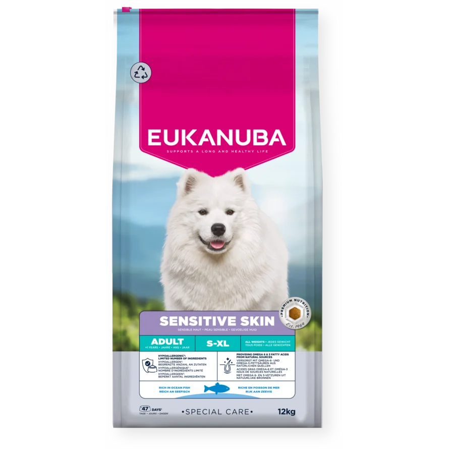 Eukanuba Special Care Sensitive Skin Adult koiran kuivaruoka 12 kg