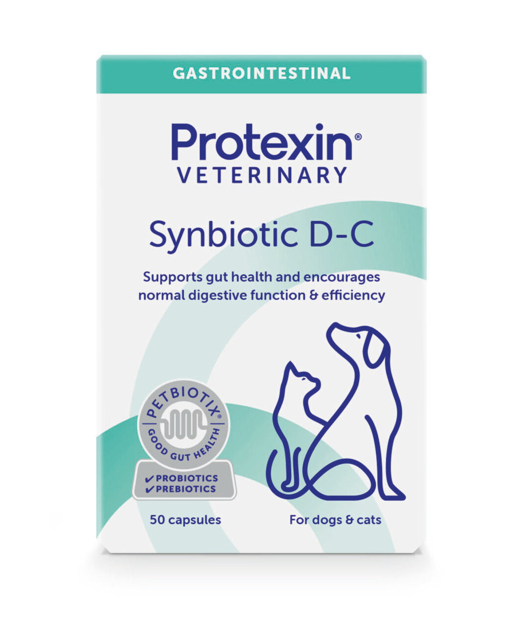 Protexin Veterinary Synbiotic D-C koiralle ja kissalle 50 kapselia