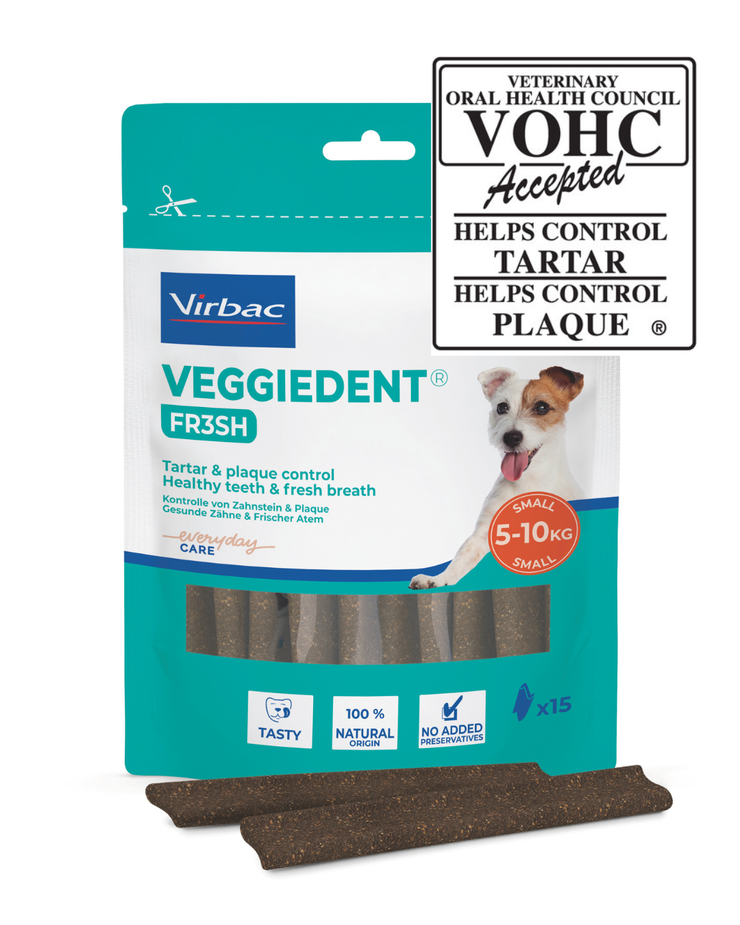 Virbac VeggieDent purupalat koiralle 5-10 kg