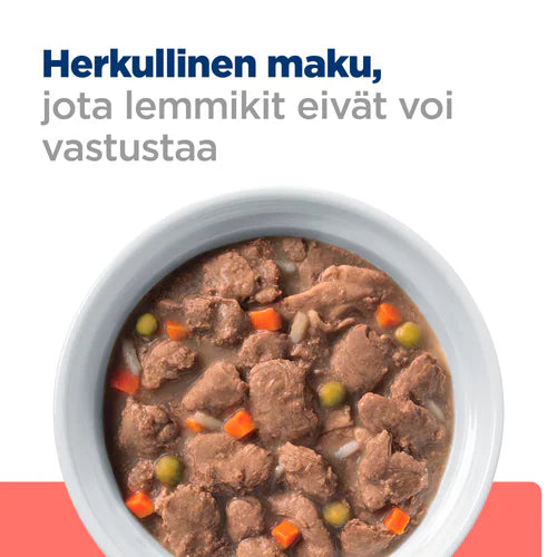 Hill's ON-Care with Chicken & Vegetables muhennos koiralle 354 g MAISTELUPAKKAUS PÄIVÄYSTARJOUS