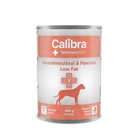 Calibra Veterinary Diet Dog Gastrointestinal & Pancreas Low Fat märkäruoka koiralle 400 g MAISTELUPAKKAUS