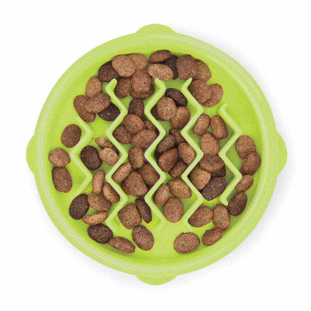 Catstages Kitty Slow Feeder ruokakuppi kissalle vihreä