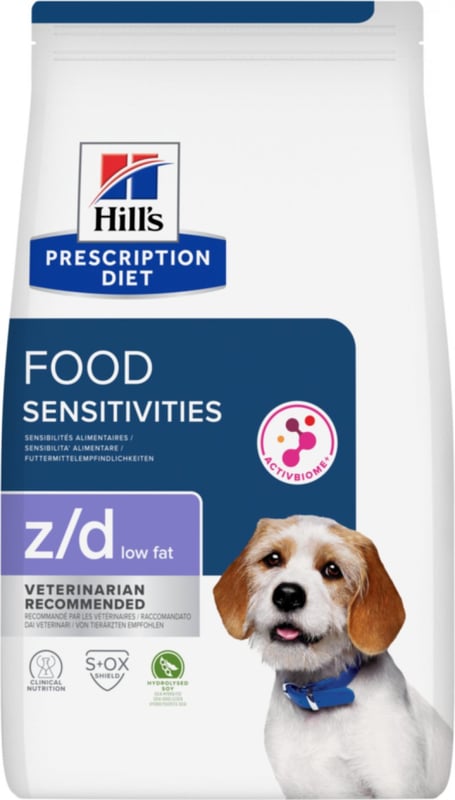Hill's Prescription Diet z/d Low Fat Hydrolysed Soy Food Sensitivities koiralle 10 kg