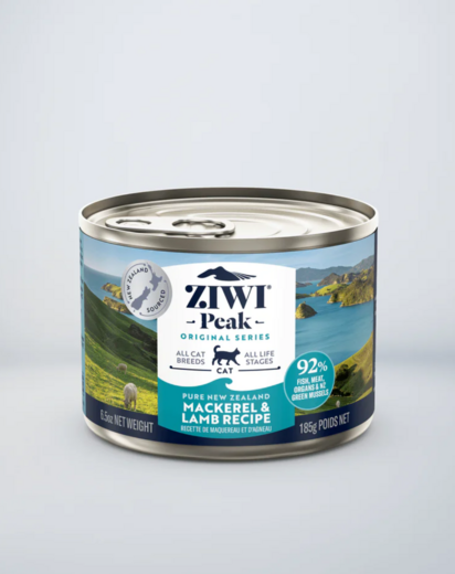 ZiwiPeak Makrilli ja Lammas kissalle 12 x 185 g