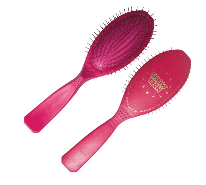 Show Tech Piikkiharja koirille, Ultra-Pro Pink, koko L