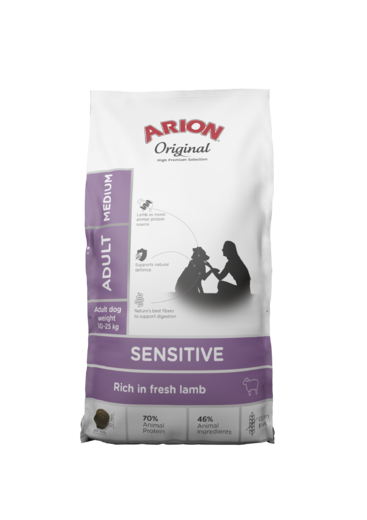 Arion Sensitive Medium lammas koiralle