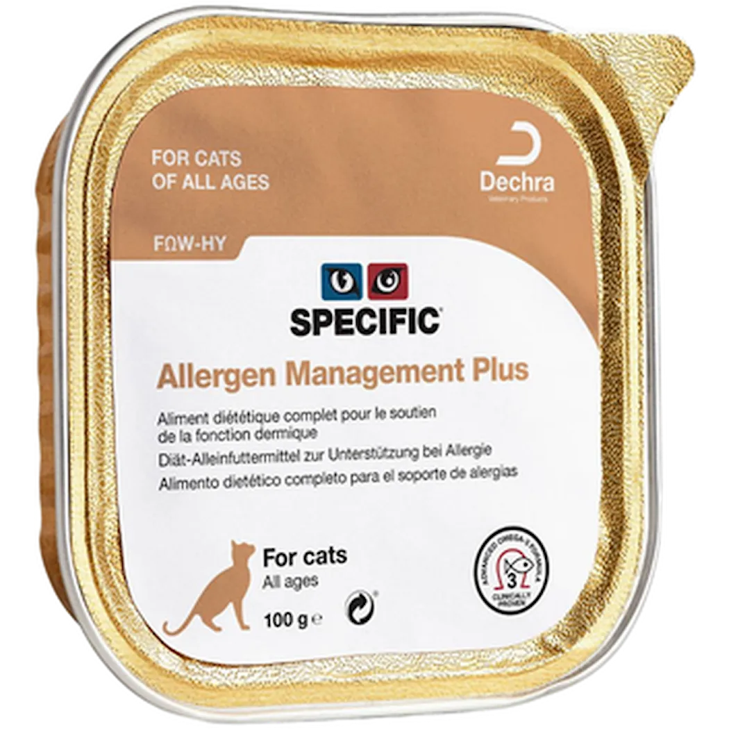 Specific FOW-HY Allergy Management Plus kissalle 100 g MAISTELUPAKKAUS