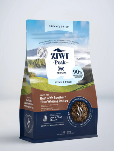 ZiwiPeak Steam & Dried Nauta Kissalle 800 g