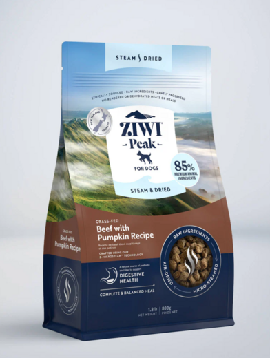 ZiwiPeak Steam & Dried Nauta Koiralle 800 g