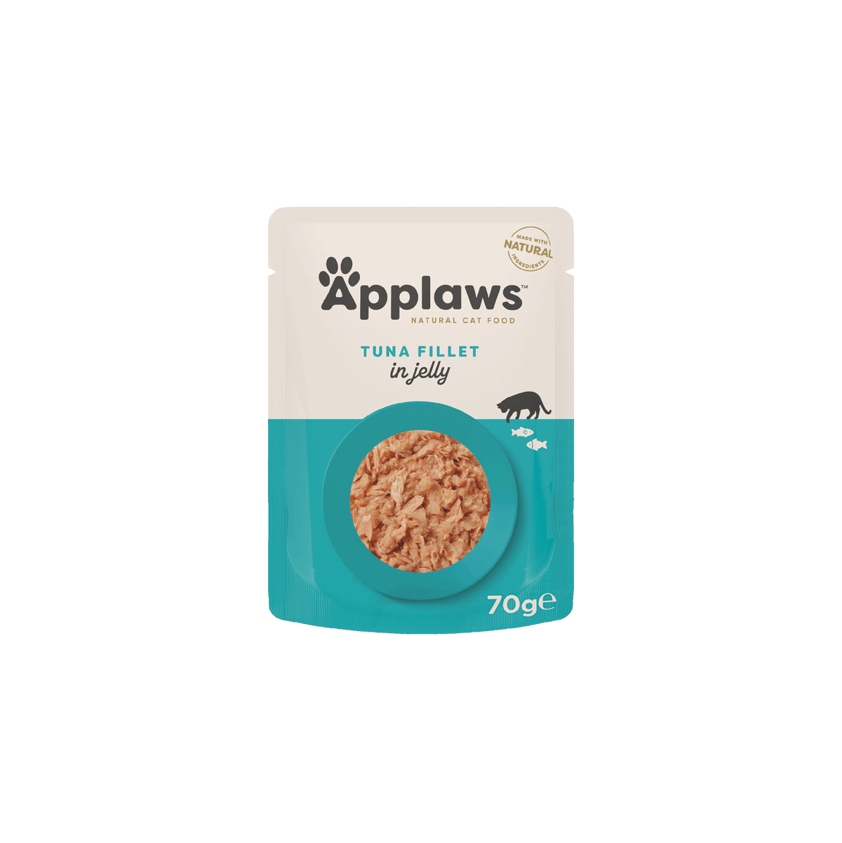 Applaws Kissa tonnikalafile hyytelössä annospussi 70 g MAISTELUPAKKAUS