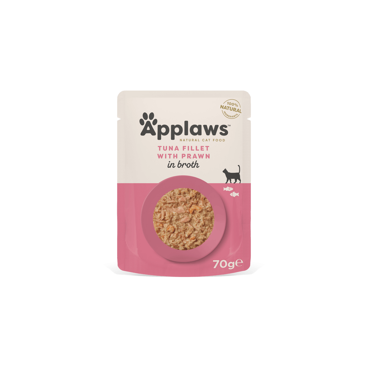 Applaws Kissa tonnikala & katkarapu annospussi 70 g MAISTELUPAKKAUS