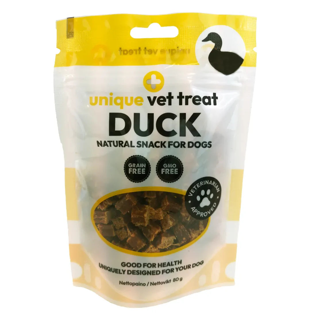 Unique vet treat Duck 80 g koiralle
