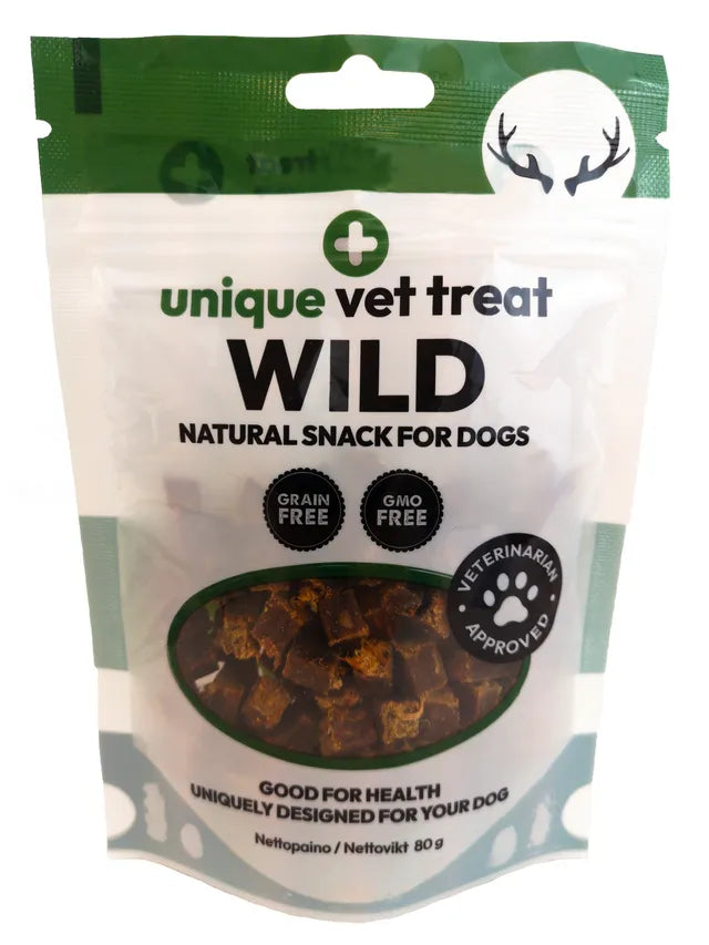 Unique vet treat Wild 80 g koiralle