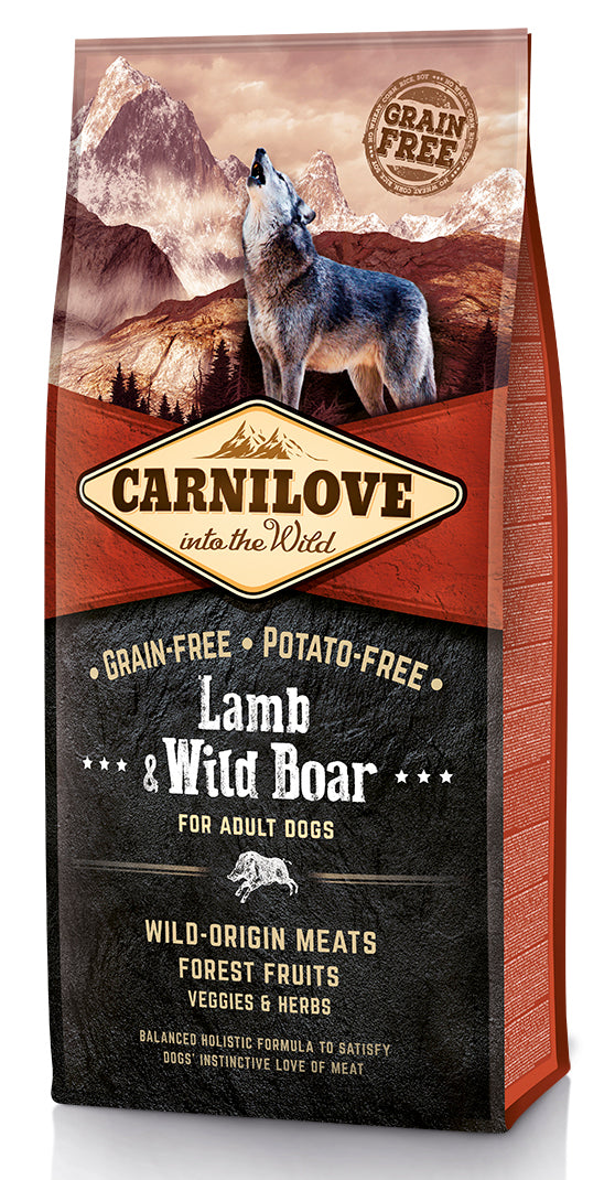 Carnilove Lamb-Wild Boar for Adult koirille 12 kg
