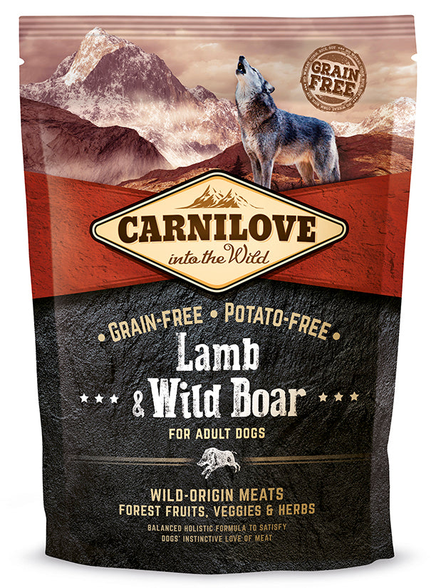 Carnilove Lamb-Wild Boar for Adult koirille 1,5 kg