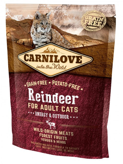 Carnilove Reindeer for Adult Energy & Outdoor kissoille 400 g
