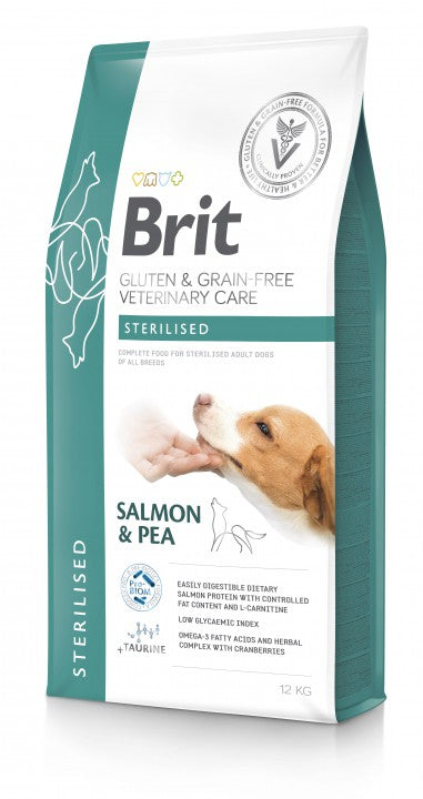 Brit Sterilised Salmon & Pea koiralle 12 kg