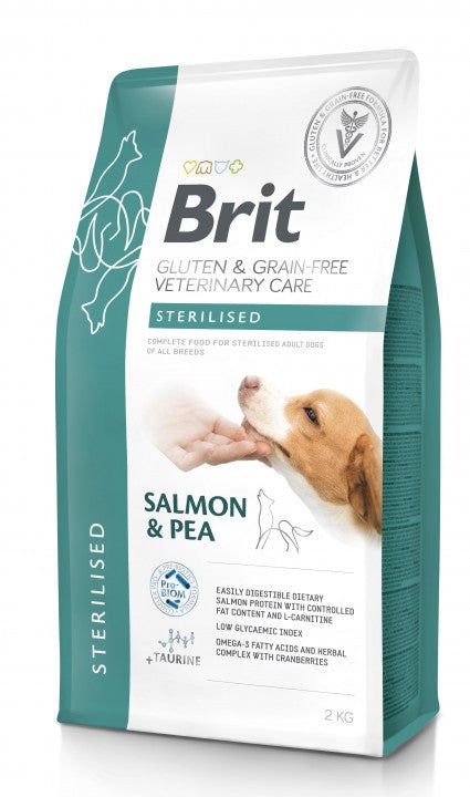 Brit Sterilised Salmon & Pea koiralle 2 kg