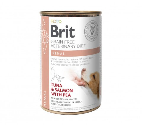 Brit Veterinary Diet Renal Tuna & Salmon with Pea koiralle 6 x 400 g